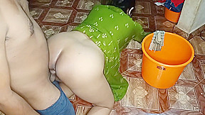 In Morning Fucking My Beautiful Big Ass Maid On Kitchen Stand In Doggystyle