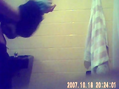 In and out of the shower