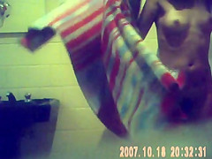 In and out of the shower