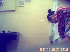 In and out of the shower