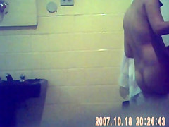 In and out of the shower