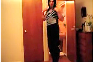 Incredible amateur shemale video with Solo scenes
