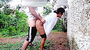 Indian Forest Garden Nearby My House Garden Out Side Hot Deshi Chick Fucking - Sucking Big Cook Blowjob