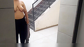 Indian Horny Wife Naked In The Building