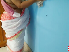 Indian Hot Aunty Was Sweeping The House When Neighbor Boy Saw Her & Fucked - Desi Sex