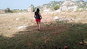 Indian Muslim Bhabhi Outdoor Public Doing Nude Yoga