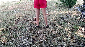 Indian Muslim Bhabhi Outdoor Public Doing Nude Yoga