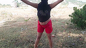 Indian Muslim Bhabhi Outdoor Public Doing Nude Yoga
