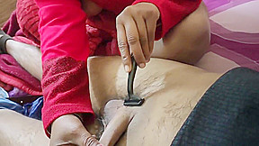 Indian Step sister Shaved My Private Hair Perfectly In Desi Style