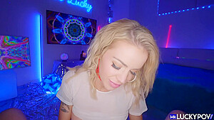Innocent Blonde Tries Porn