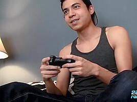 Isaac Strokes His Big Uncut One - Isaac Yale
