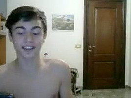 Italian cute boy with nice hard cock hot tight ass on cam