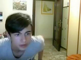 Italian cute boy with nice hard cock hot tight ass on cam