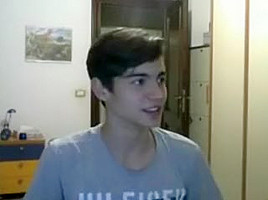 Italian cute boy with nice hard cock hot tight ass on cam