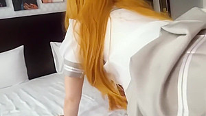It's alive! Sex robot from the future fucked and creampied (fake sex doll)