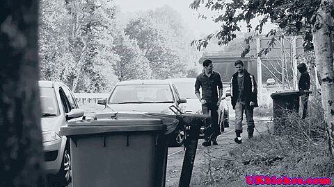 Jace Tyler anally fucking Gabriel Clark outdoors