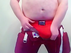 Jackin off in Football Gear