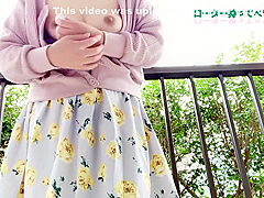 Japanese Amateur Masturbation In Balcony
