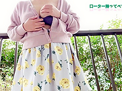 Japanese Amateur Masturbation In Balcony