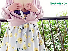 Japanese Amateur Masturbation In Balcony