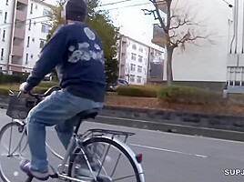 Japanese Babe with sensitive body have sex with stranger