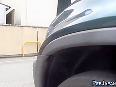 Japanese Hussy Pisses On The Street