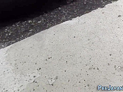 Japanese Hussy Pisses On The Street