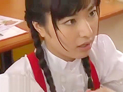 Japanese busty maid fucks important client