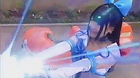 Japanese heroine tickling 01