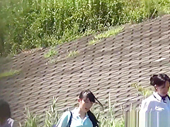 Japanese teens 18+ urinating outdoors