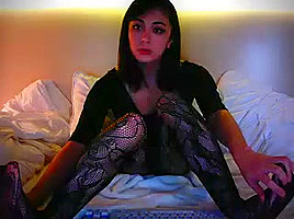 Jerking Her Pretty Cock Until She Cums