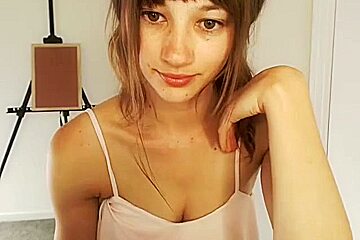 Jessica Sinn - Beautiful teen 18+ Brunette Masturbates