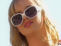 Jillian Janson And Curly Hair - Jillian Outdoor Upskirt Tease