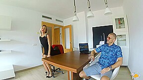 Job Interview With Best Boss - Blowjob, Anal Fuck, Pussy Creampie
