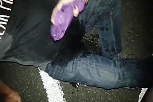 John Gets Pissed On By Lisa And Pauline In The Car Park