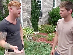 Johnny Rapid enjoys his neighbors guys only pool party