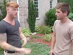 Johnny Rapid enjoys his neighbors guys only pool party