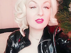 Joi Jerk Off Instruction Compilation Video In Latex Pvc From Sexy Curvy Mistress Pov