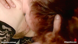 Josi Valentine, Lorelei Lee And Madeline Marlowe In Redhead Lesbian Spanked And Anal Fucked