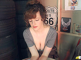 Kate Anne in Sexy Mechanic:Pt1 - DownblouseJerk