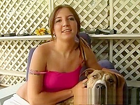 Kaycee Dean deepthroats a long prick and then enjoys a hard pounding