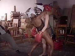 Keisha Knocks Around Hot Chick In Lace