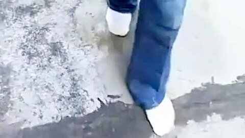 Kinky Shane keeps his undies on but teases with his feet