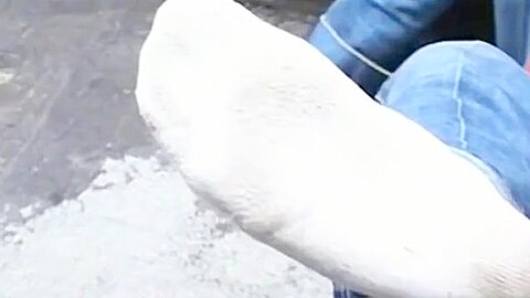 Kinky Shane keeps his undies on but teases with his feet