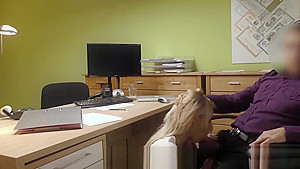LOAN4K  Agent drills mouth, pussy, and asshole of blonde in