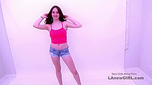 La New Girl - Beautiful Brunette teen 18+ Fucked In The Ass At Audition Anal