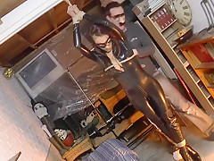 Latex Raven Bondage