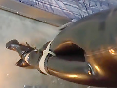 Latex Raven Bondage