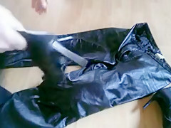 Leather trousers