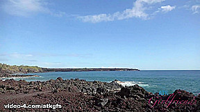 Lenna Travels To Hawaii And Gets Right To The Nude Beach - ATKGirlfriends